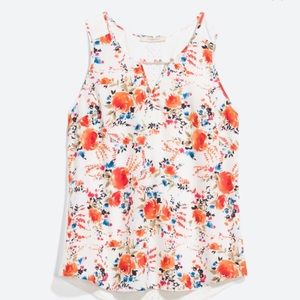 41 Hawthorn Liano Mixed Material Back Detail Top XL Off-white